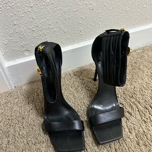 Black Versace heels